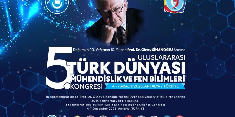 “5. ULUSLARARASI TÜRK DÜNYASI MÜHENDİSLİK VE FEN BİLİMLERİ KONGRESİ” DÜZENLİYORUZ.